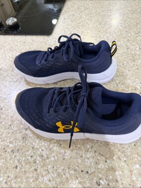 Men’s Under Armour Navy and Yellow' Sneakers